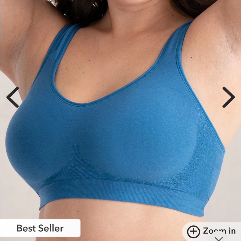 TRUEKIND | DAILY COMFORT WIRELESS SHAPER BRA | 3XL ATLANTIC BLUE